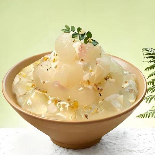 Golden Osmanthus Longan Ice — Dessert
