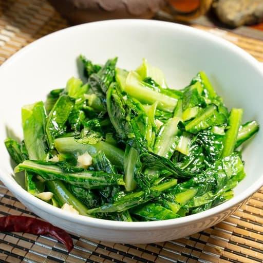 Stir-Fried Romaine Lettuce — Garden Vegetables