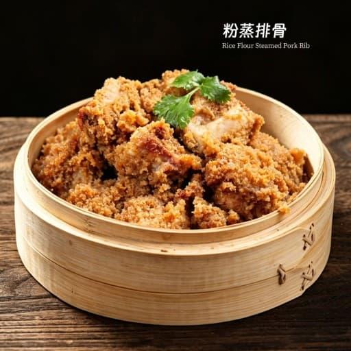 Rice Flour Steamed Pork Ribs — New Dish