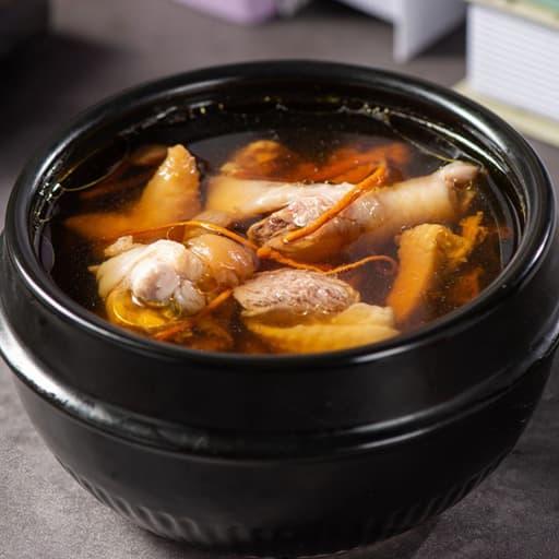 Chicken Soup with Cordyceps Flower — Soup