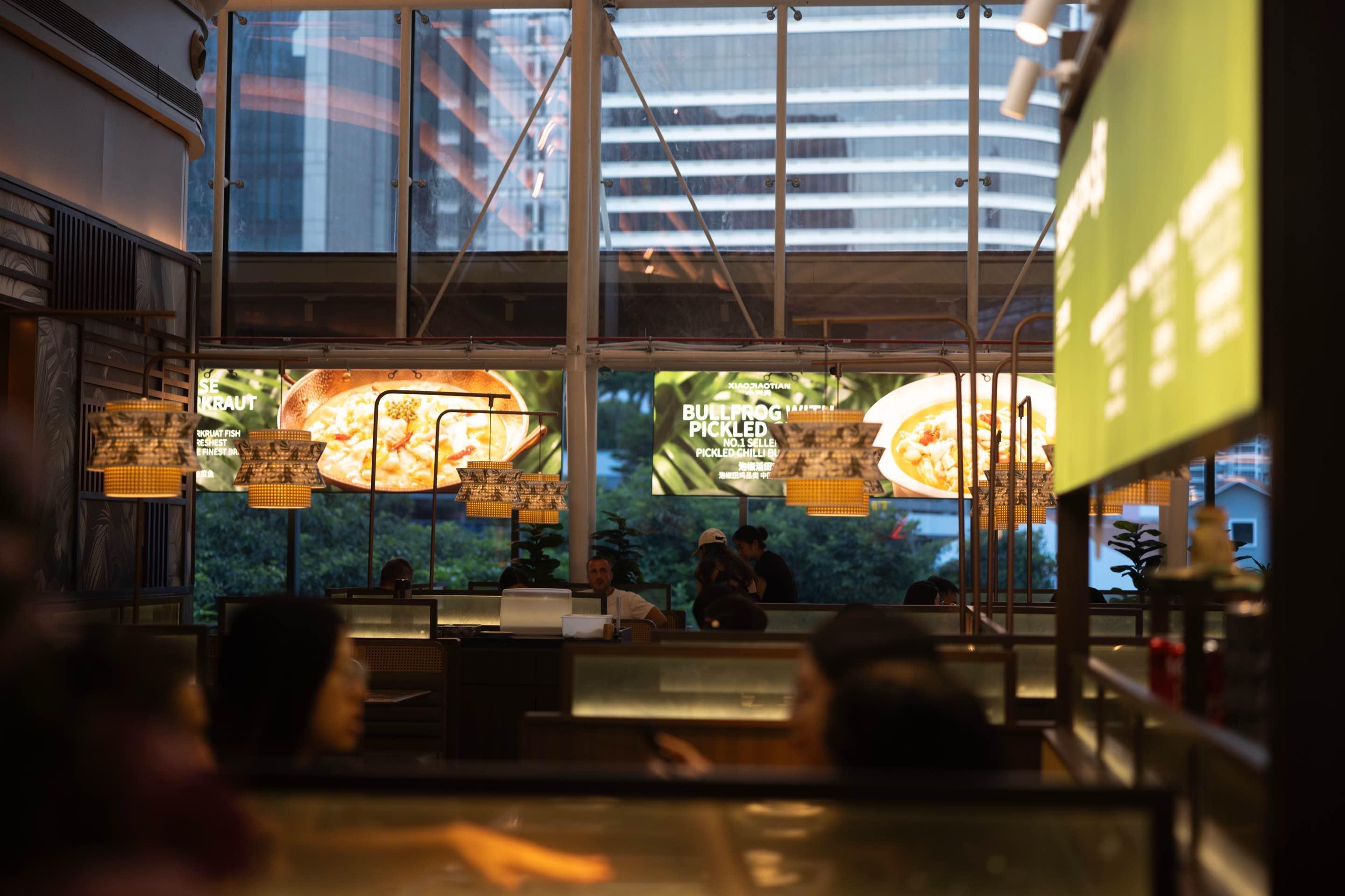 Interior of restaurant showing luxury atmosphere